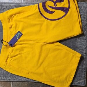 Yellow Athletic Men's Shorts by